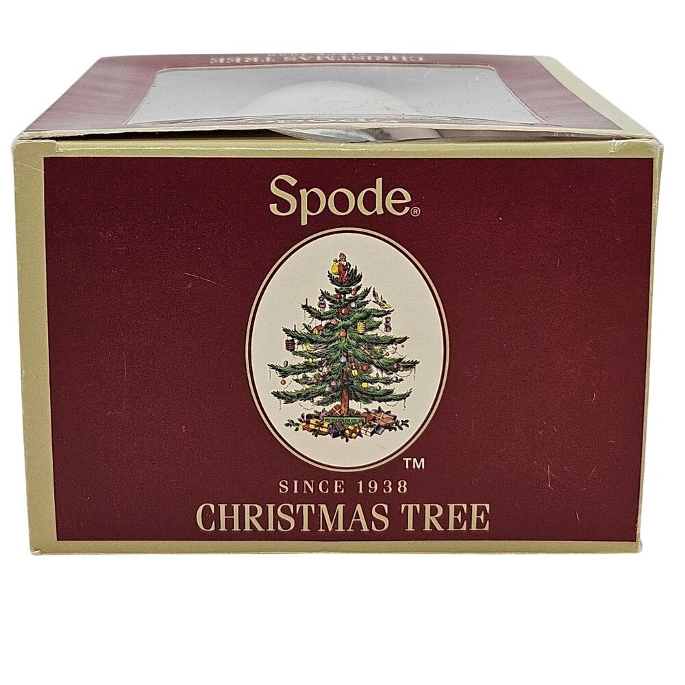 Spode Christmas Tree Ornament 2011 Bell With Santa Handcrafted NIB Holiday Decor - Picture 5 of 10